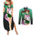 Sailor Jupiter Makoto Kino Couples Matching Summer Maxi Dress and Long Sleeve Button Shirt