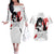 Wendy Marvell Couples Matching Off The Shoulder Long Sleeve Dress and Hawaiian Shirt