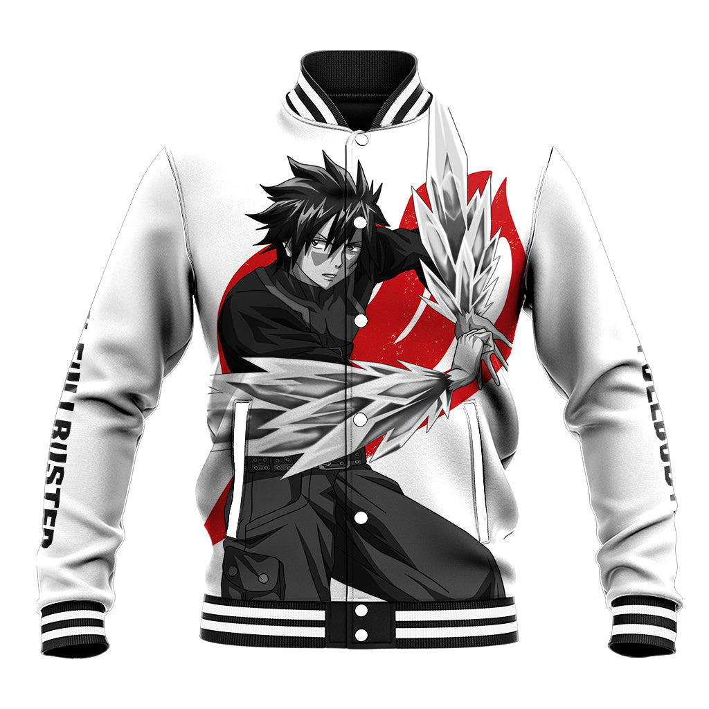 Gray Fullbuster - Silhouette Anime Baseball Jacket