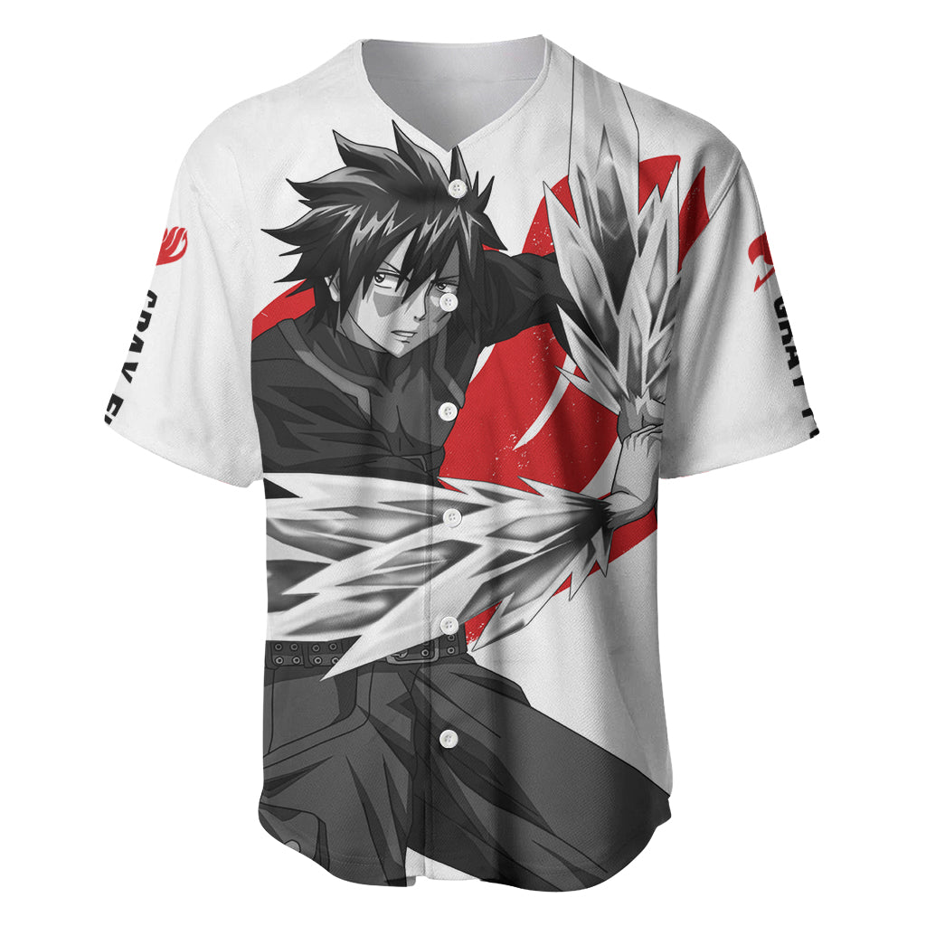 Gray Fullbuster - Silhouette Anime Baseball Jersey