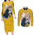 K-On - Tsumugi Kotobuki Anime Couples Matching Long Sleeve Bodycon Dress and Long Sleeve Button Shirt