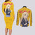 K-On - Tsumugi Kotobuki Anime Couples Matching Long Sleeve Bodycon Dress and Long Sleeve Button Shirt