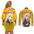 K-On - Tsumugi Kotobuki Anime Couples Matching Off Shoulder Short Dress and Long Sleeve Button Shirt