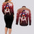 Sailor Mars Rei Hino Couples Matching Long Sleeve Bodycon Dress and Long Sleeve Button Shirt