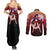 Sailor Mars Rei Hino Couples Matching Summer Maxi Dress and Long Sleeve Button Shirt