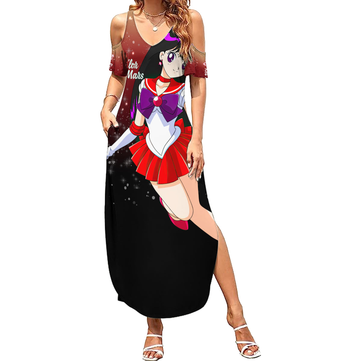 Sailor Mars Rei Hino Summer Maxi Dress