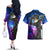 Kirito - Galaxy Style Couples Matching Off The Shoulder Long Sleeve Dress and Hawaiian Shirt Sword Art Galaxy Style