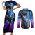 Kirito - Galaxy Style Couples Matching Short Sleeve Bodycon Dress and Long Sleeve Button Shirt Sword Art Galaxy Style