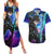 Kirito - Galaxy Style Couples Matching Summer Maxi Dress and Hawaiian Shirt Sword Art Galaxy Style