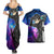 Kirito - Galaxy Style Couples Matching Summer Maxi Dress and Hawaiian Shirt Sword Art Galaxy Style