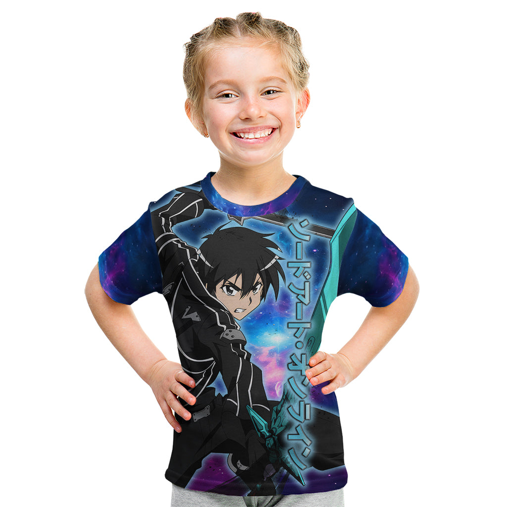 Kirito - Galaxy Style Kid T Shirt Sword Art Galaxy Style