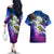 Sinon Couples Matching Off The Shoulder Long Sleeve Dress and Hawaiian Shirt Sword Art Galaxy Style