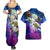 Sinon Couples Matching Summer Maxi Dress and Hawaiian Shirt Sword Art Galaxy Style