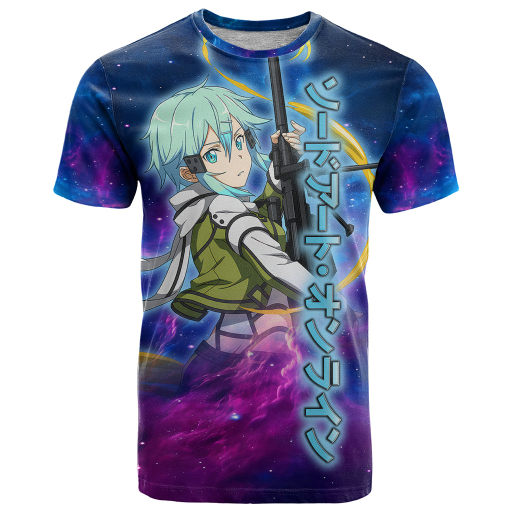 Sinon T Shirt Sword Art Galaxy Style