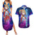 Silica Couples Matching Summer Maxi Dress and Hawaiian Shirt Sword Art Galaxy Style