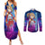 Silica Couples Matching Summer Maxi Dress and Long Sleeve Button Shirt Sword Art Galaxy Style