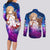 Asuna Couples Matching Long Sleeve Bodycon Dress and Long Sleeve Button Shirt Sword Art Galaxy Style