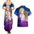 Asuna Couples Matching Summer Maxi Dress and Hawaiian Shirt Sword Art Galaxy Style