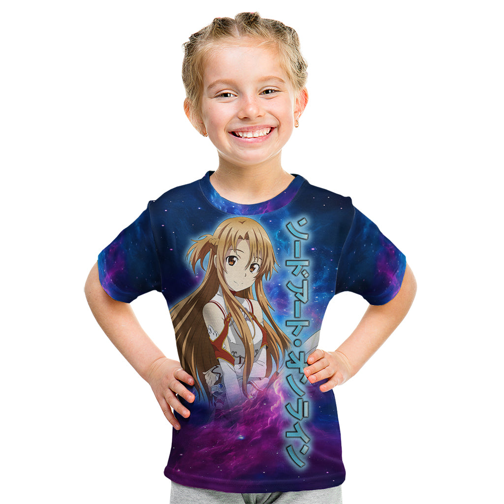 Asuna Kid T Shirt Sword Art Galaxy Style