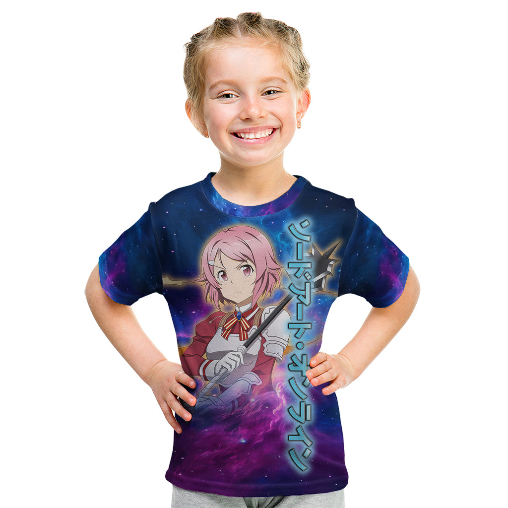 Shinozaki Rika Lisbeth Kid T Shirt Sword Art Galaxy Style