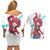 Kushieda Minori Couples Matching Off Shoulder Short Dress and Hawaiian Shirt Toradora Anime Style