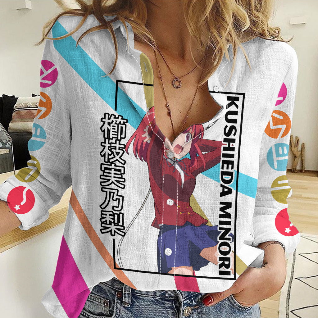 Kushieda Minori Women Casual Shirt Toradora Anime Style