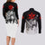 Sasuke Uchiha Couples Matching Long Sleeve Bodycon Dress and Long Sleeve Button Shirt Naruto