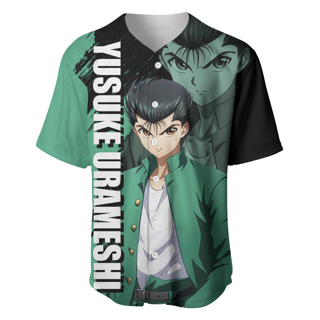 Yusuke Urameshi Baseball Jersey Yu Yu Hakusho Anime Style