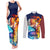 Shoto Todoroki Couples Matching Tank Maxi Dress and Long Sleeve Button Shirt My Hero Academia