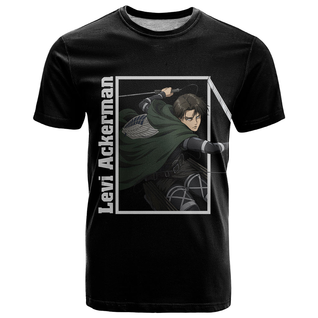 Levi Ackerman T Shirt Attack On Titan Anime Style