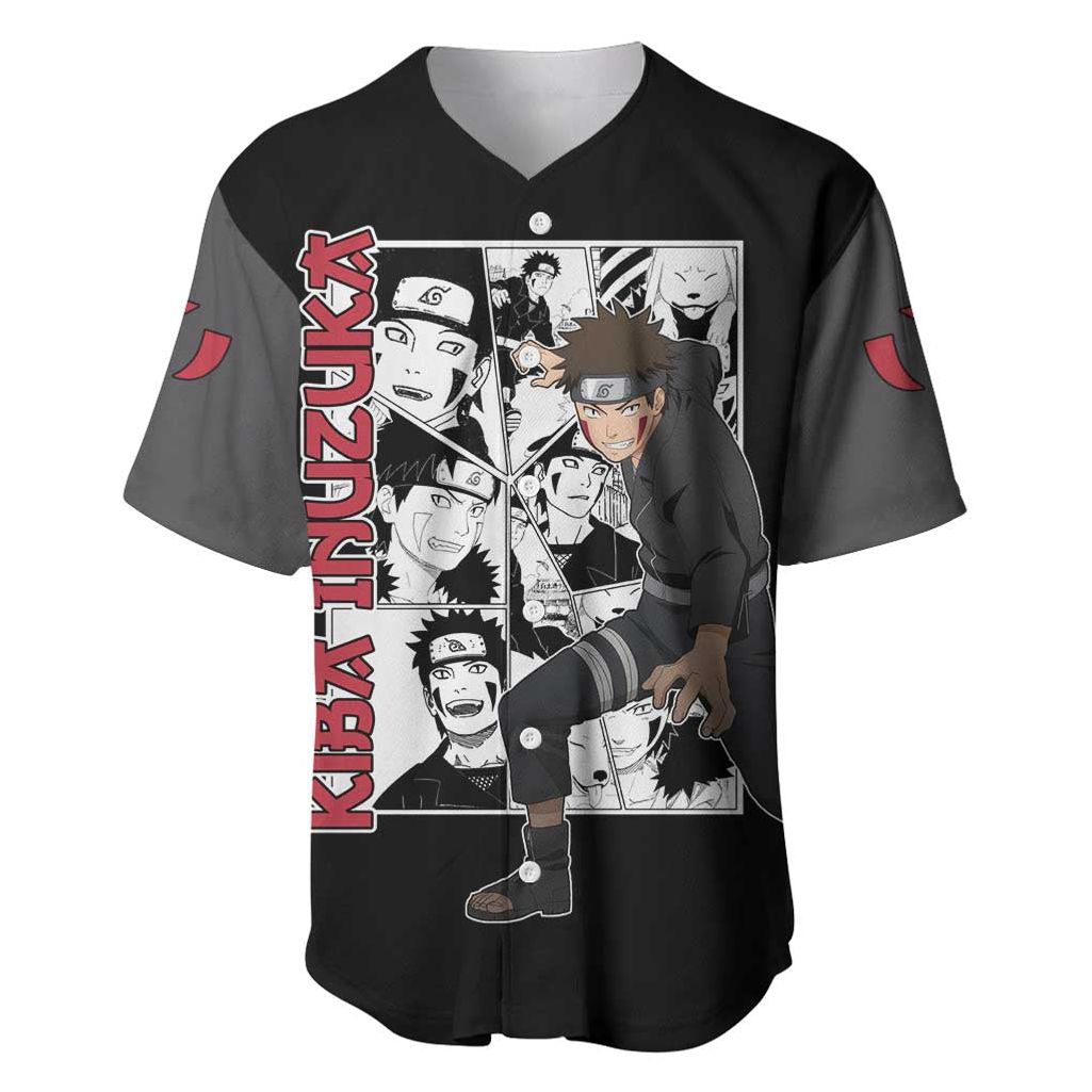 Kiba Inuzuka - Naruto Baseball Jersey Anime Mix Manga Style