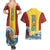 Luffy - One Piece Couples Matching Summer Maxi Dress and Hawaiian Shirt Anime Japan Style