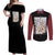 Sukuna - One Piece Couples Matching Off Shoulder Maxi Dress and Long Sleeve Button Shirt Anime Mix Manga Style