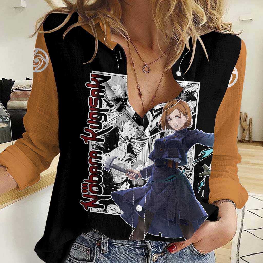 Nobara Kugisaki - Jujustu Kaisen Women Casual Shirt Anime Mix Manga Style