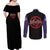 Satoru Gojo - Jujutsu Kaisen Couples Matching Off Shoulder Maxi Dress and Long Sleeve Button Shirt Anime Mix Manga Style