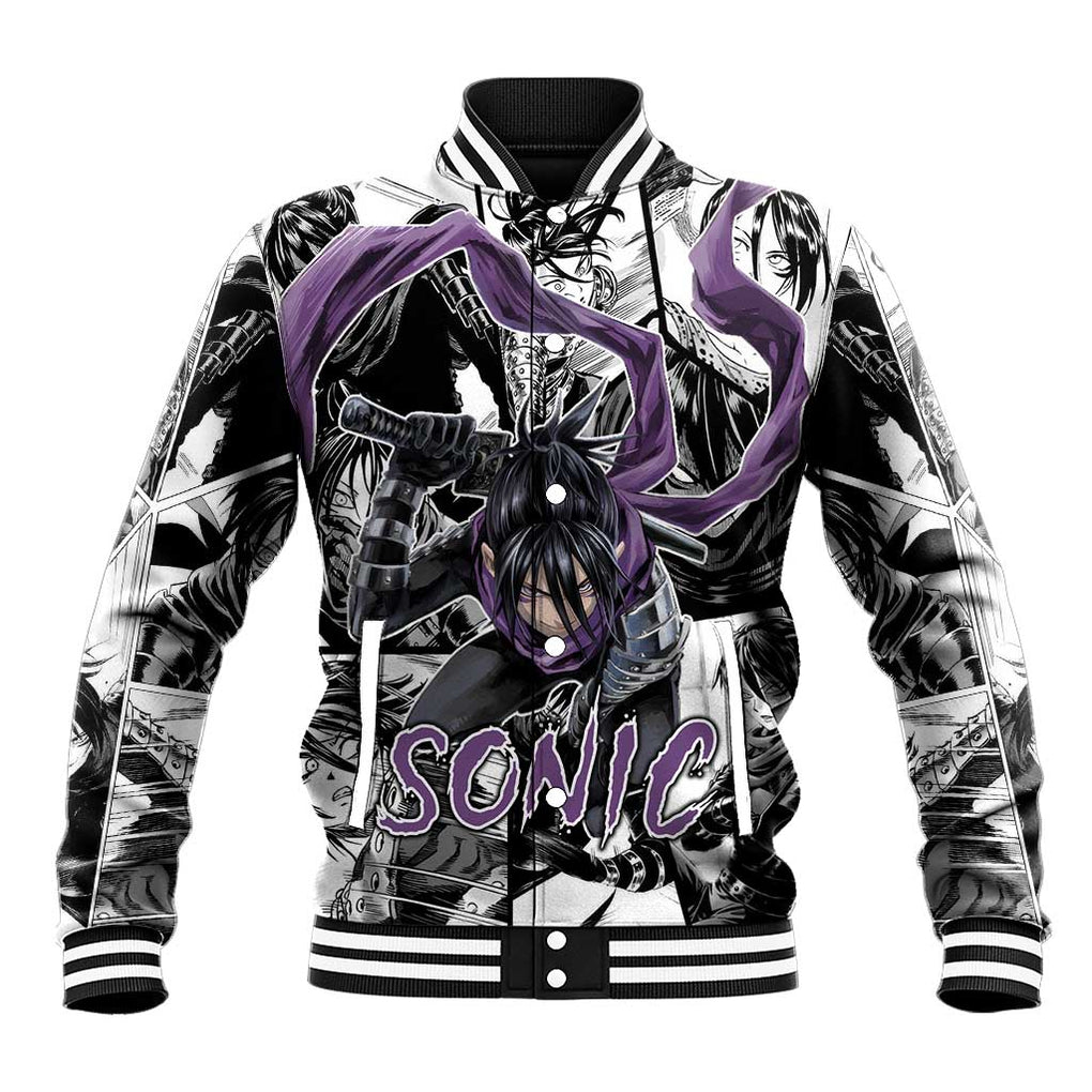 Sonic - One Punch Man Baseball Jacket Anime Mix Manga Style