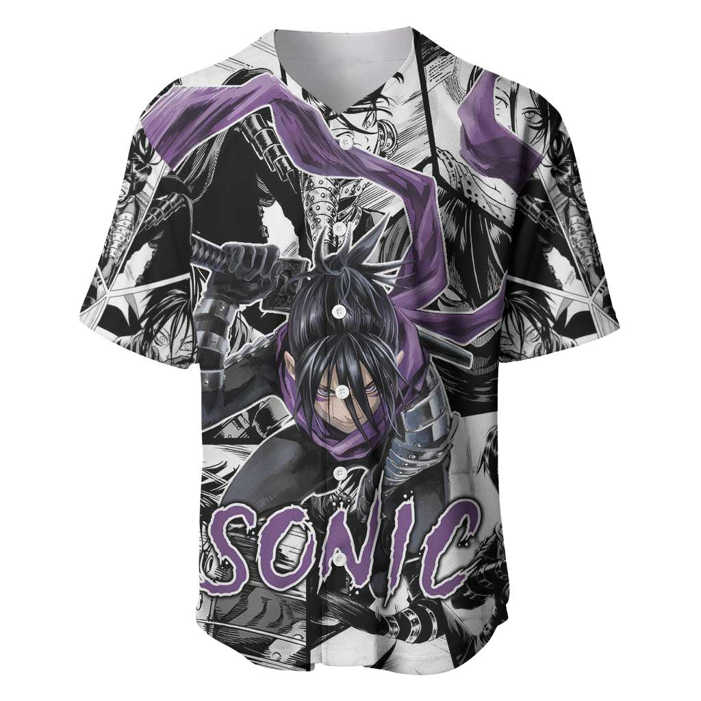 Sonic - One Punch Man Baseball Jersey Anime Mix Manga Style