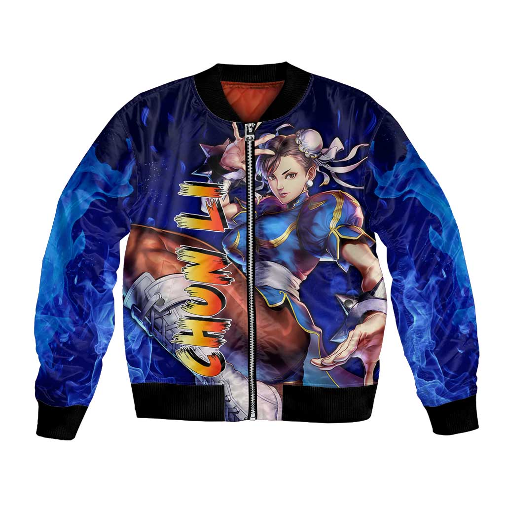 Chun Li - Street Fighter Bomber Jacket Anime Mix Manga Style