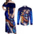 Chun Li - Street Fighter Couples Matching Off Shoulder Maxi Dress and Long Sleeve Button Shirt Anime Mix Manga Style