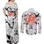 Goku Super Saiyan 2 - Dragon Ball Couples Matching Off Shoulder Maxi Dress and Long Sleeve Button Shirt Anime Mix Manga Style