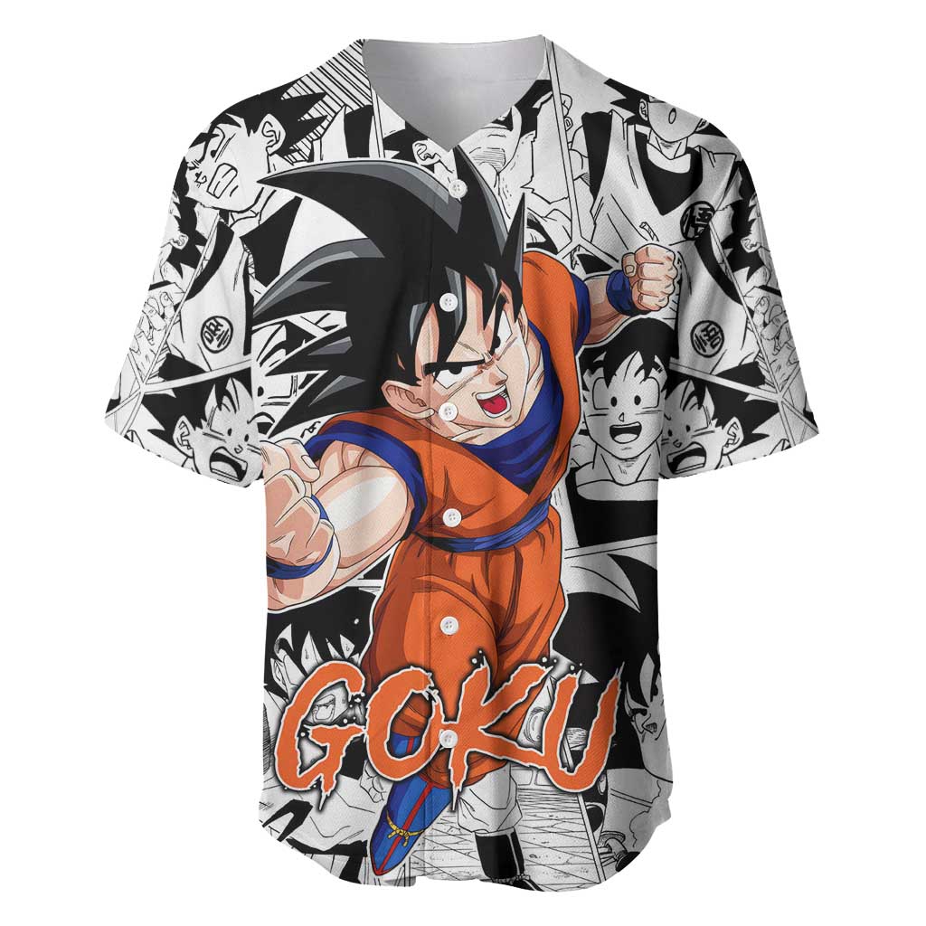 Goku - Dragon Ball Baseball Jersey Anime Style