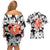 Goku - Dragon Ball Couples Matching Off Shoulder Short Dress and Hawaiian Shirt Anime Style