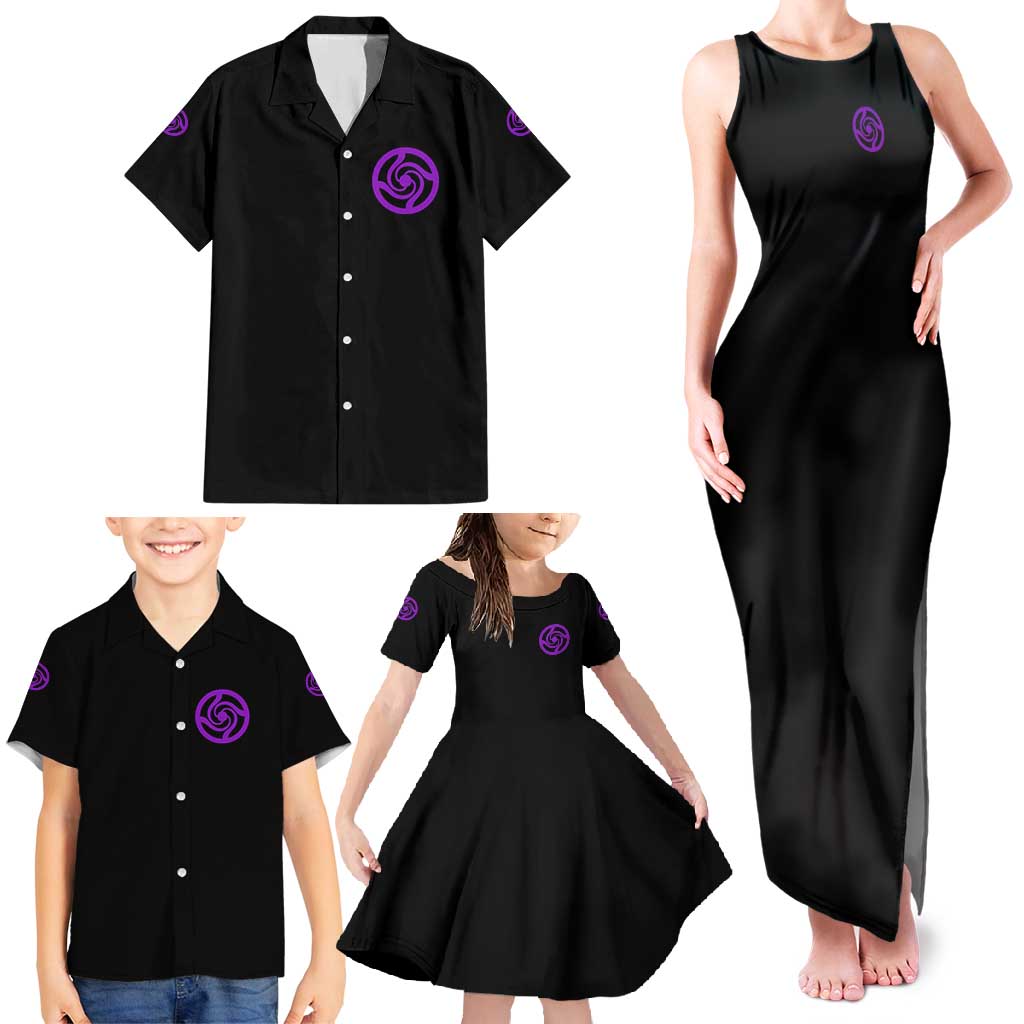 Gojo Satoru Sensei - Jujutsu Kaisen Family Matching Tank Maxi Dress and Hawaiian Shirt Anime Japan Art Style