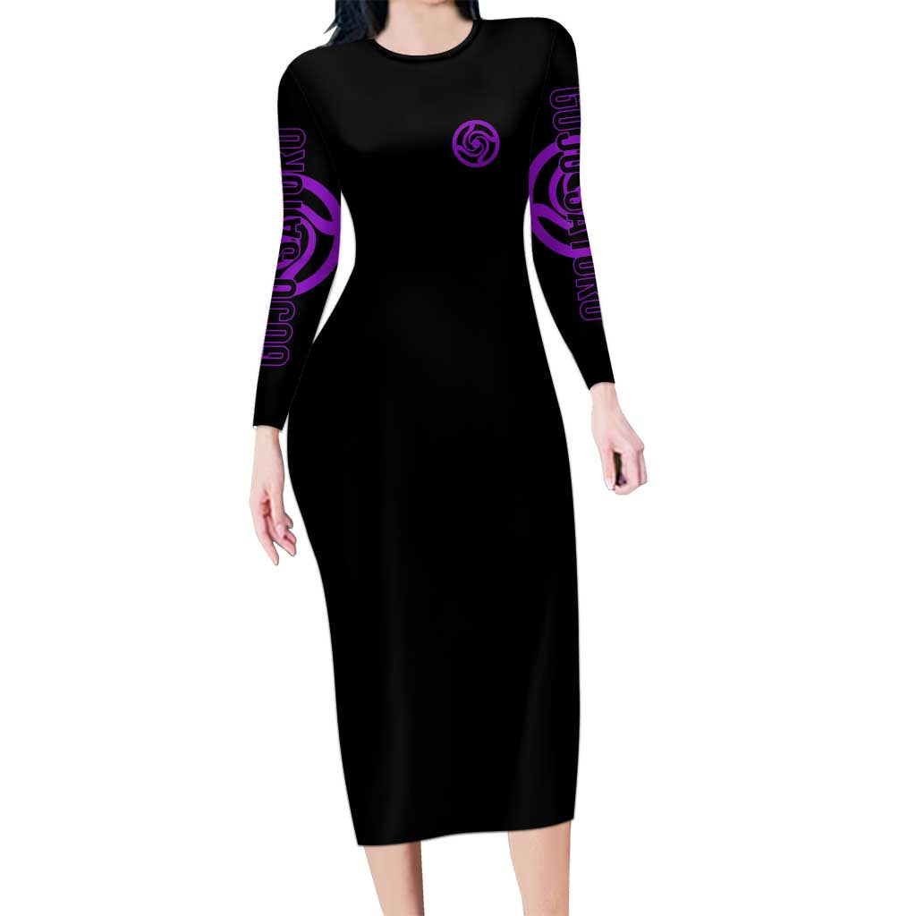 Gojo Satoru Sensei - Jujutsu Kaisen Long Sleeve Bodycon Dress Anime Japan Art Style