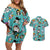 Strawhats Jolly Roger One Piece Couples Matching Off Shoulder Short Dress and Hawaiian Shirt Anime Pattern Style