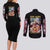 Monkey D. Luffy One Piece Couples Matching Long Sleeve Bodycon Dress and Long Sleeve Button Shirt Anime Style