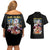 Monkey D. Luffy One Piece Couples Matching Off Shoulder Short Dress and Hawaiian Shirt Anime Style