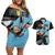 Black Star - Soul Eater Couples Matching Off Shoulder Short Dress and Hawaiian Shirt Anime Style