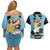 Black Star - Soul Eater Couples Matching Off Shoulder Short Dress and Hawaiian Shirt Anime Style