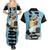 Black Star - Soul Eater Couples Matching Summer Maxi Dress and Hawaiian Shirt Anime Style